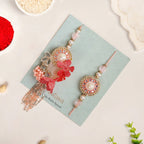Blush Blossom Rakhi Lumba Set
