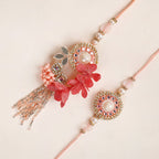 Blush Blossom Rakhi Lumba Set