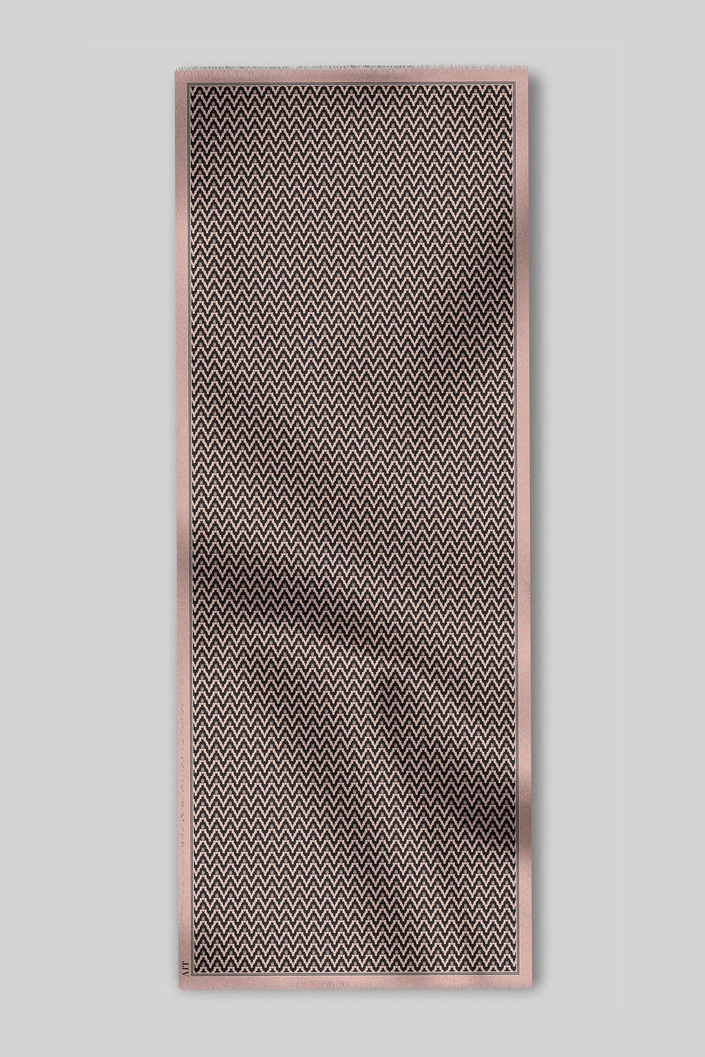 Blush Ivory - Black Printed Scarf