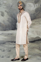 Blush Ivory Kurta Set | BARODA