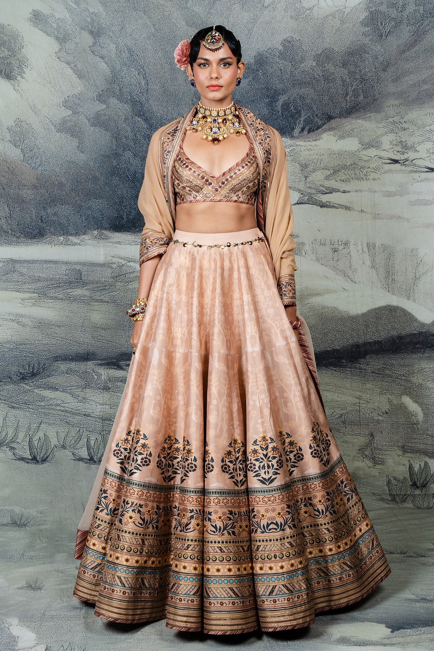Blush Ivory Skirt Set | BARODA
