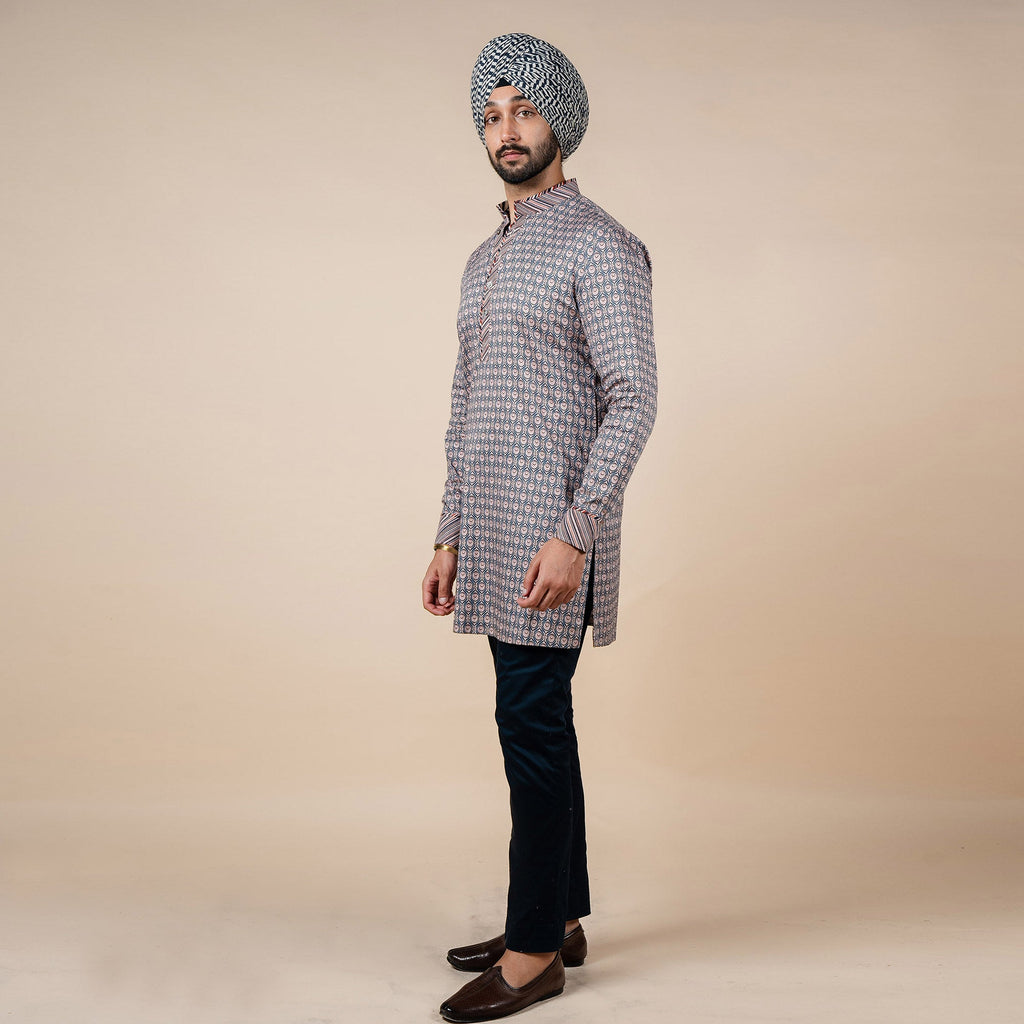 Blush Nugrey Printed Kurta | PANJ