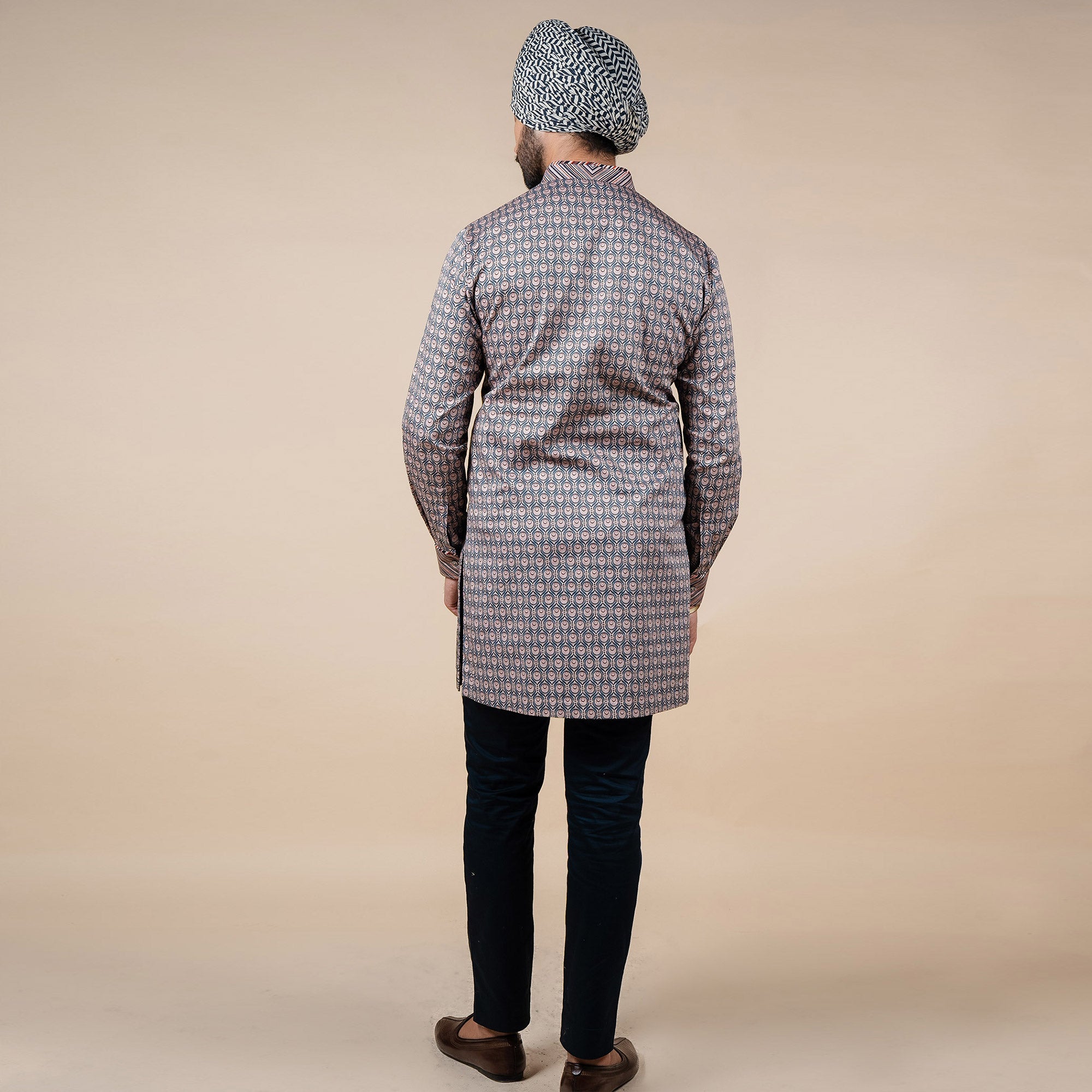 Blush Nugrey Printed Kurta | PANJ