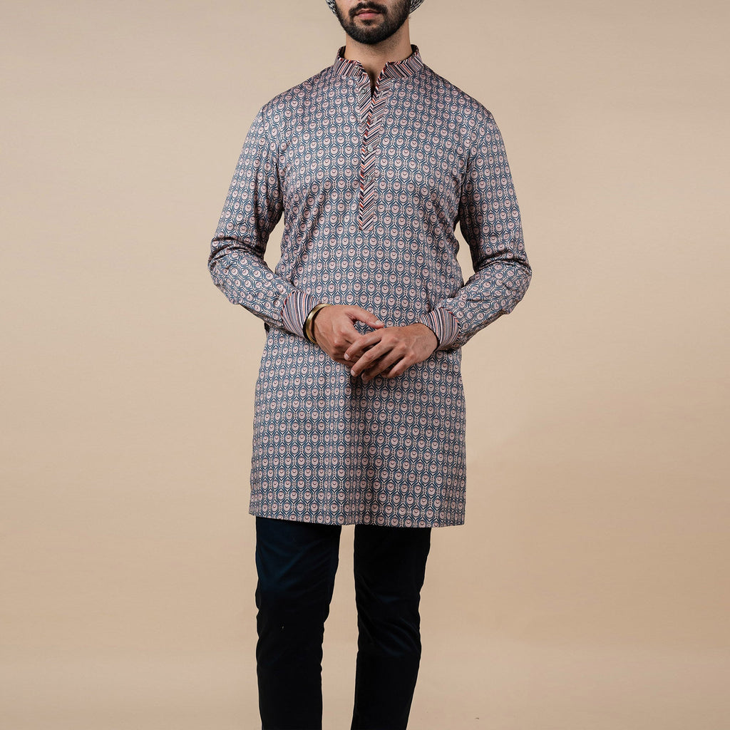 Blush Nugrey Printed Kurta | PANJ