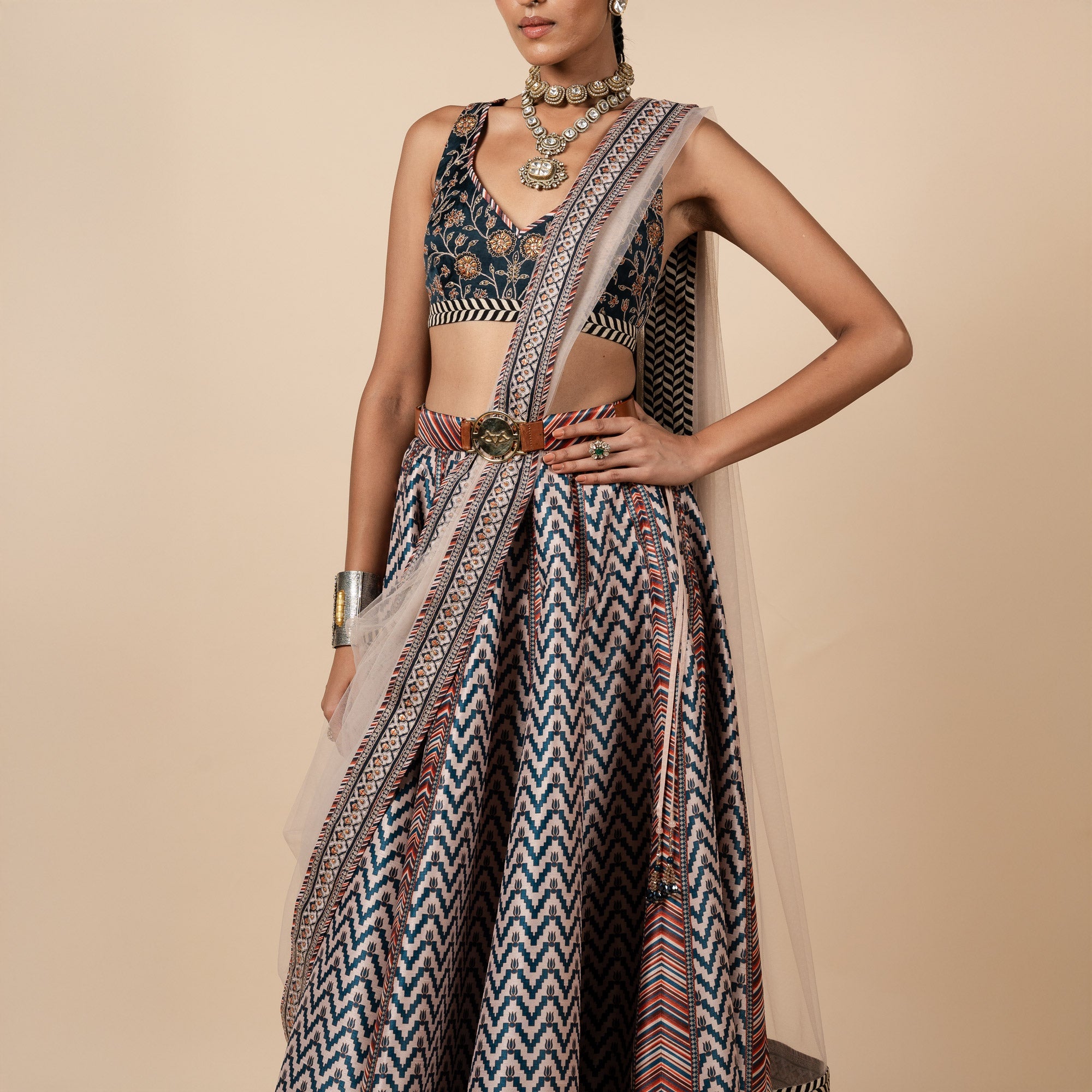 Blush Nugrey Skirt Set | PANJ