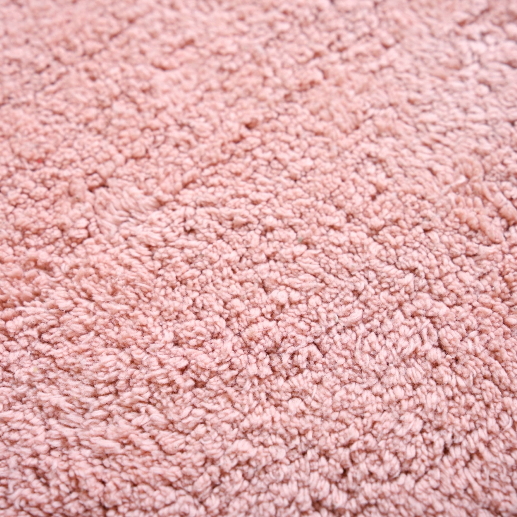 Blush Pink Pom Pom Pure Cotton Anti Slip Floor Mat 88x47cm