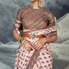 Blush Pink Saree Set | CHAR