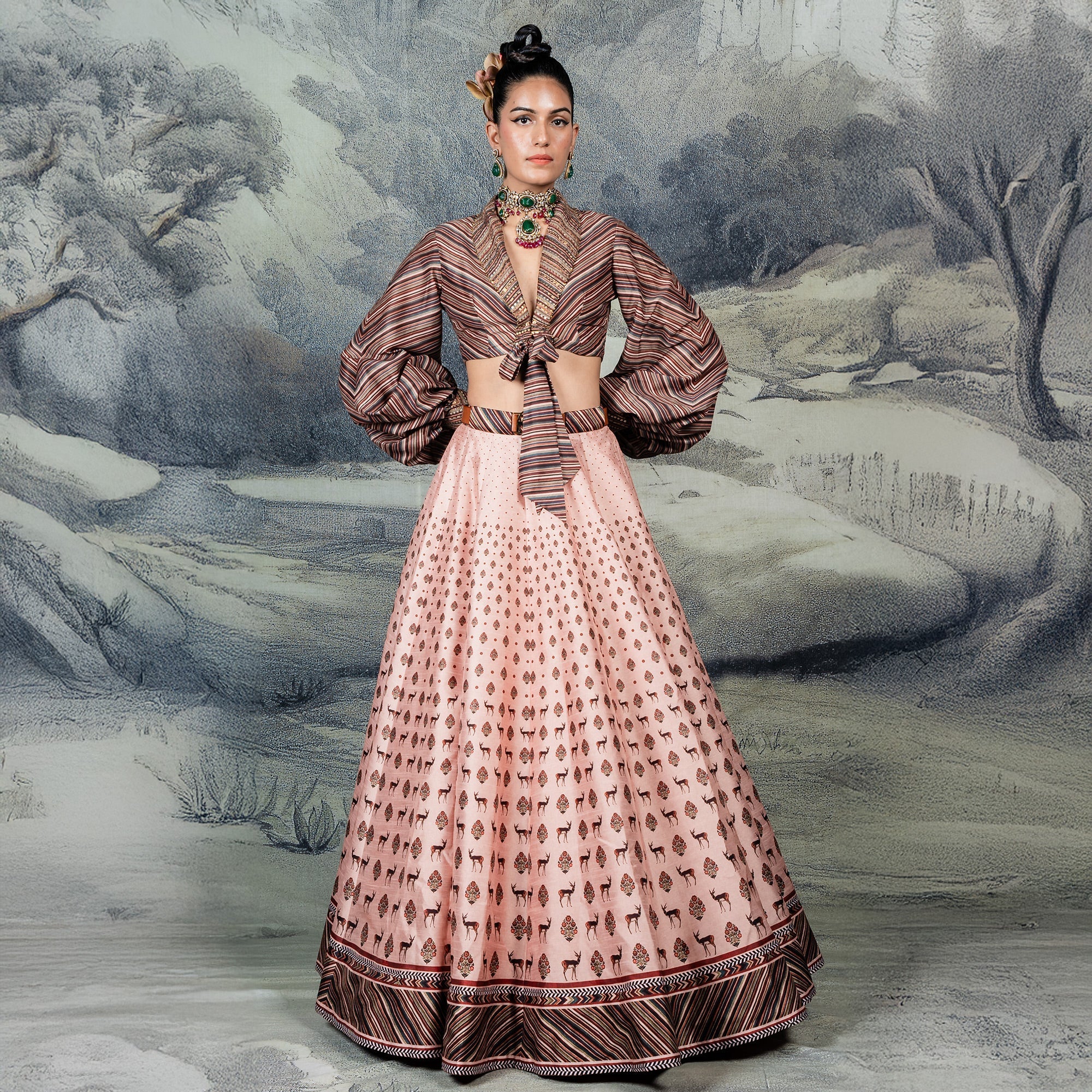 Blush Pink Skirt Set | CHAR