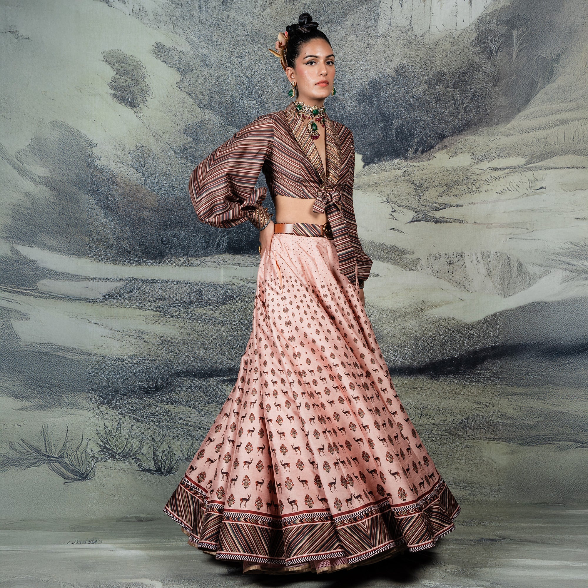 Blush Pink Skirt Set | CHAR