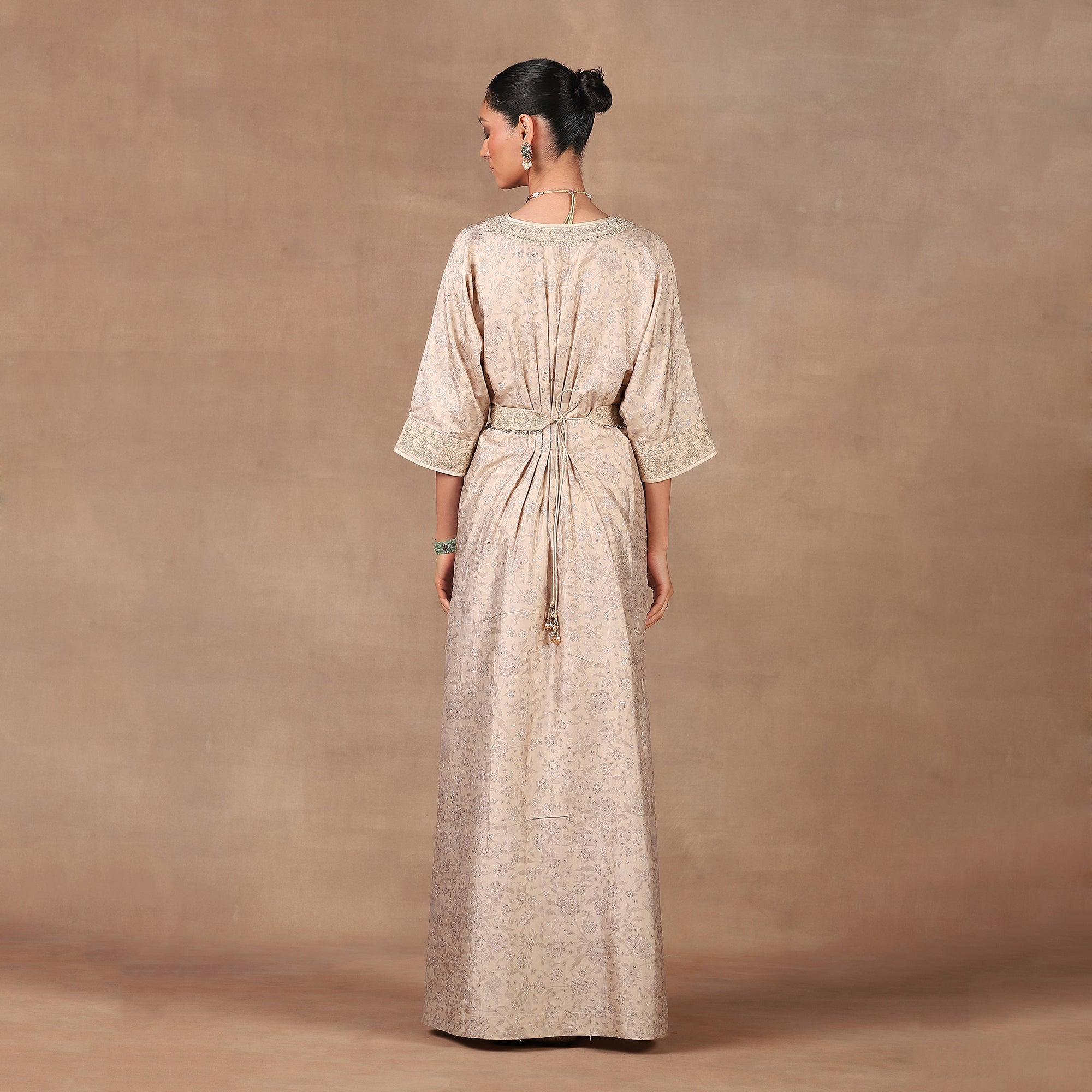 Blush Ivory Kaftan Set | MURAQQA