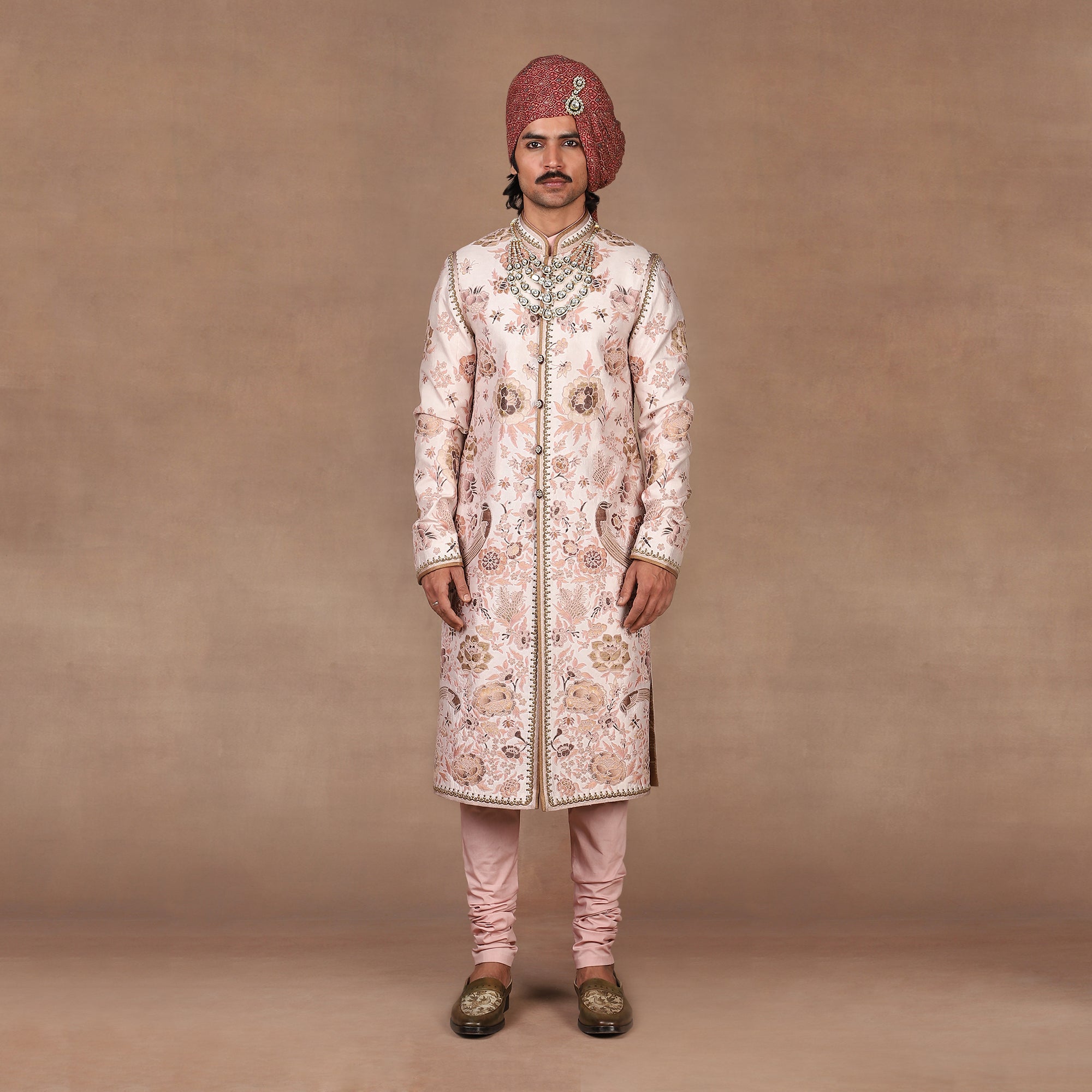Blush Ivory Sherwani Set | MURAQQA