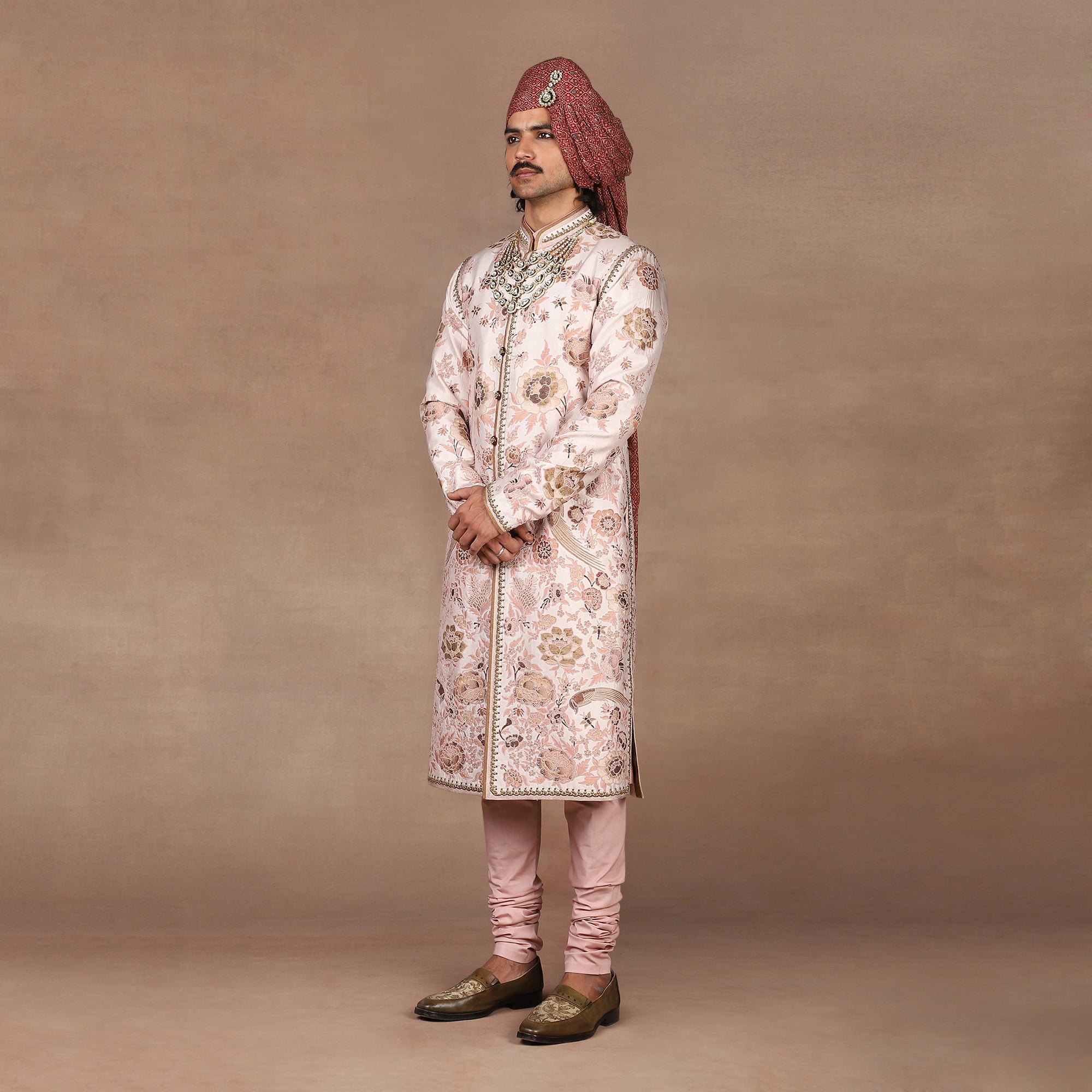 Blush Ivory Sherwani Set | MURAQQA