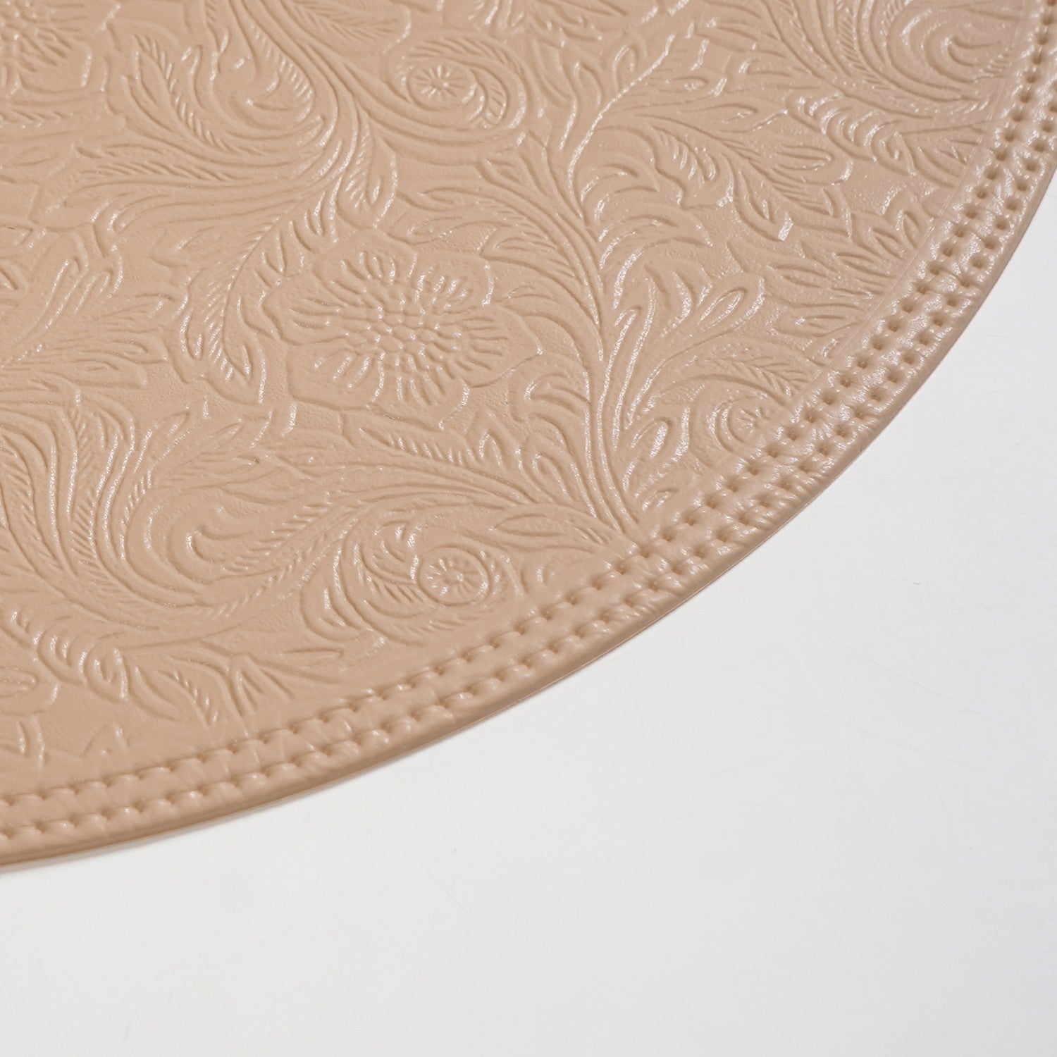 Blush Peach Round Table Mat Set Of 6