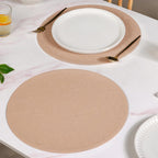 Blush Peach Round Table Mat Set Of 6