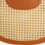 Rattan Tan Basket Tote Bag