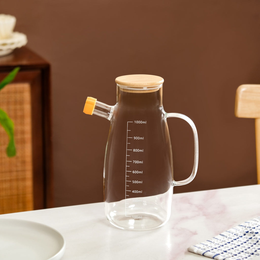 Borosilicate Glass Kitchen Oil Dispenser 1000ml
