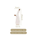 Droplet Style Two In One Balsamic Vinegar Oil Glass Bottle