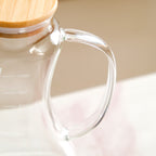 Curved Borosilicate Glass Oil Pot With Measurement Markings 1000ml