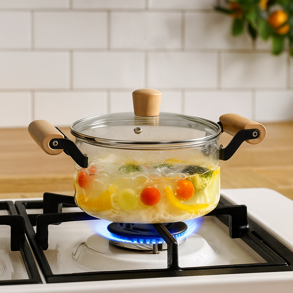 Borosilicate Glass Simmer Pot 2500ml