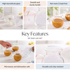 Borosilicate Milk And Creamer Pots Set Of 6 200ml