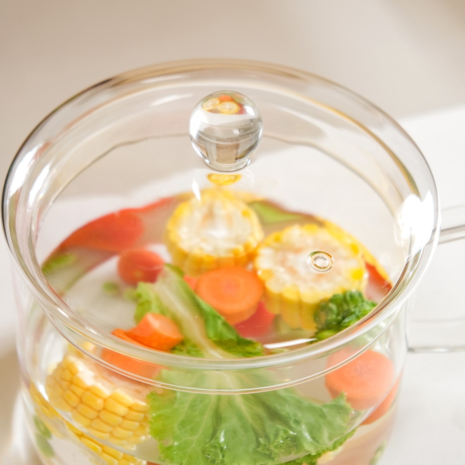 Borosilicate Multipurpose Glass Cooking Pot 2100ml