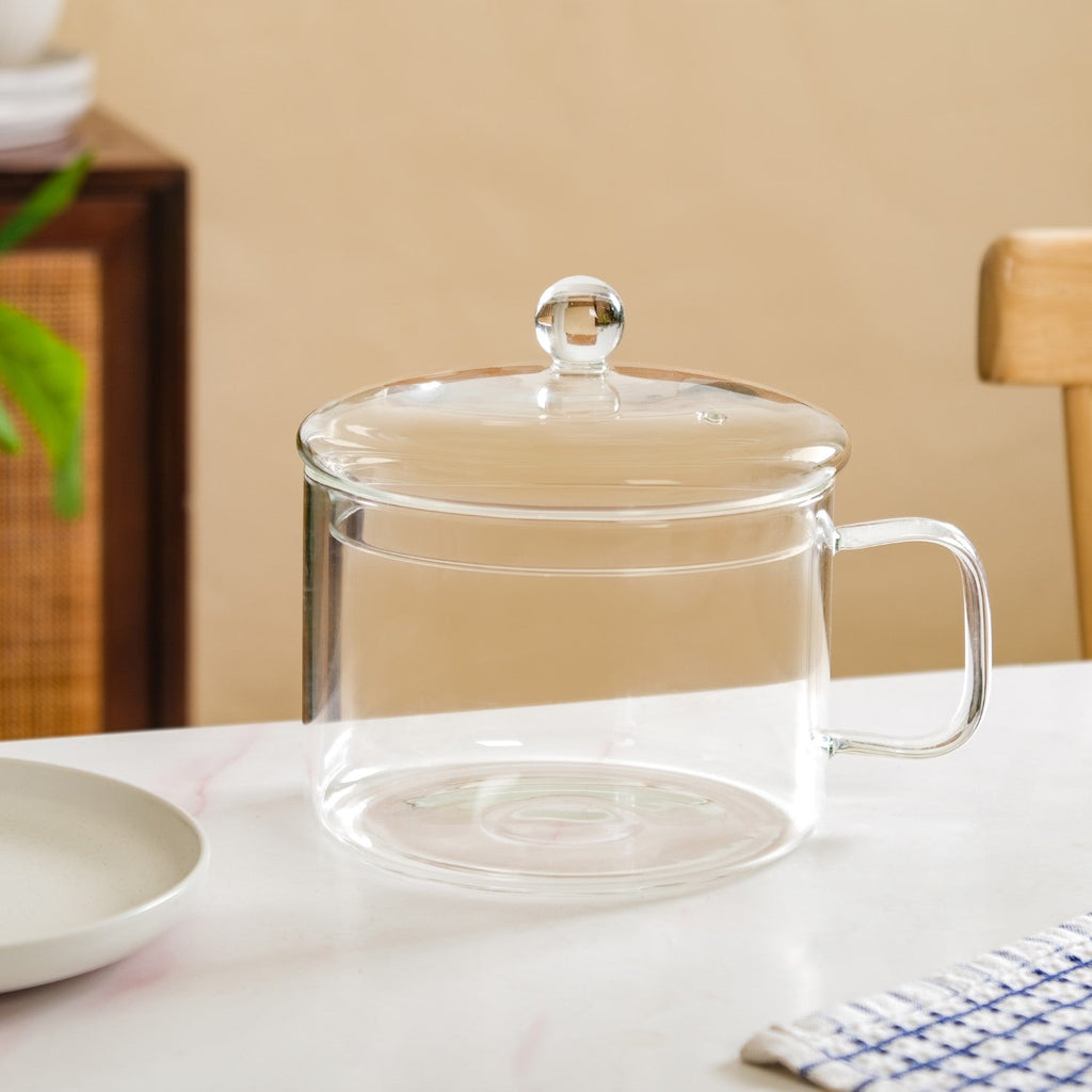 Borosilicate Multipurpose Glass Cooking Pot 2100ml