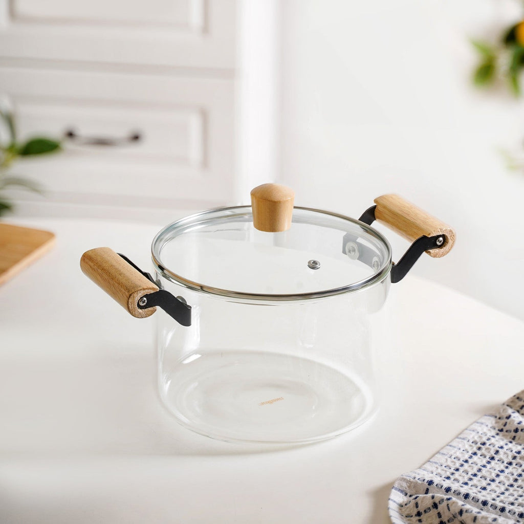 Borosilicate Simmer Pot With Handle Medium 3500ml