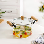 Borosilicate Simmer Pot With Handle Medium 3500ml