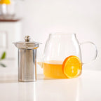 Flame Safe Borosilicate Glass Teapot With Strainer 1000ml