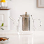 Flame Safe Borosilicate Glass Teapot With Strainer 1000ml