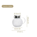 Borosilicate Glass Water Jug 1300ml