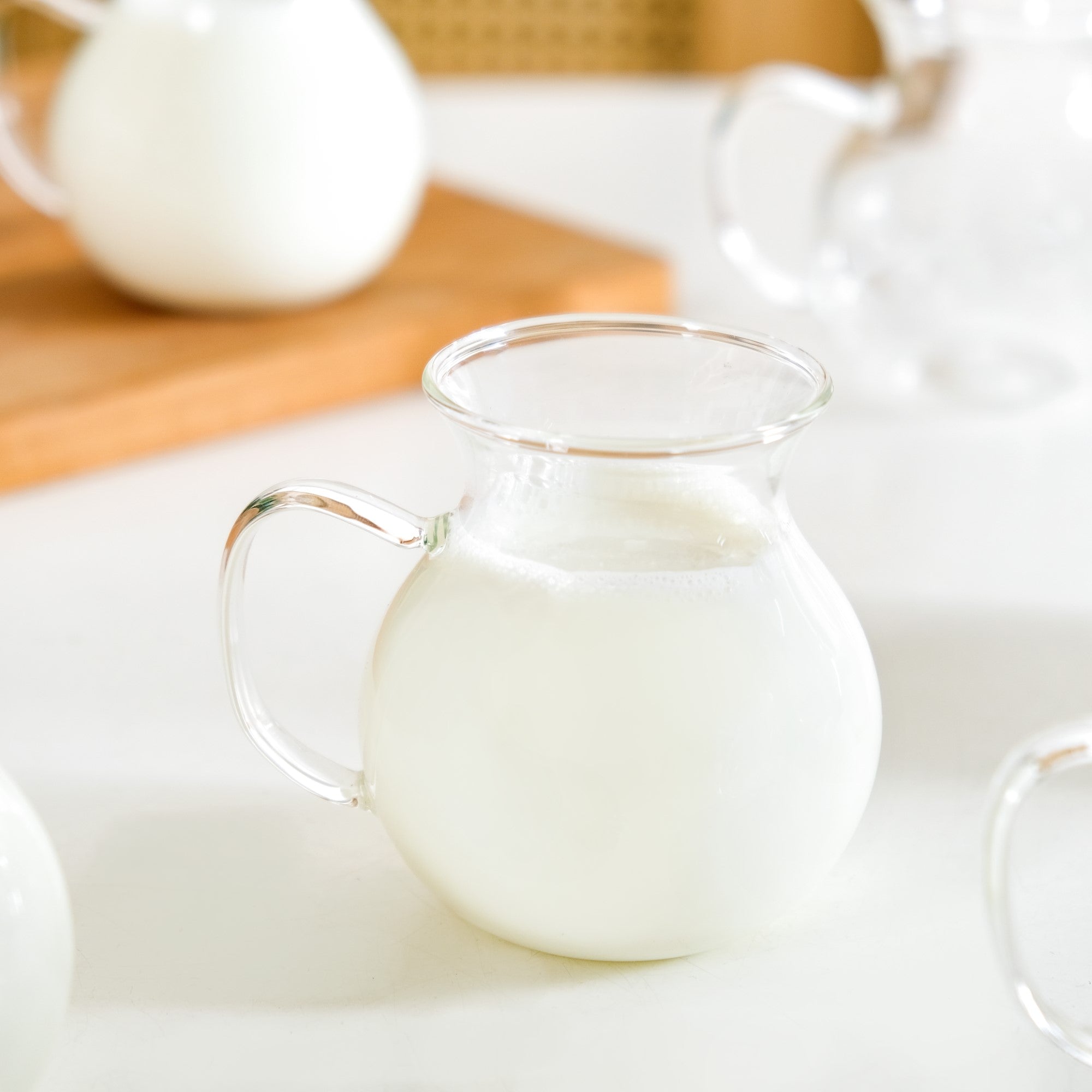 Borosilicate Milk And Creamer Pots Set Of 6 200ml