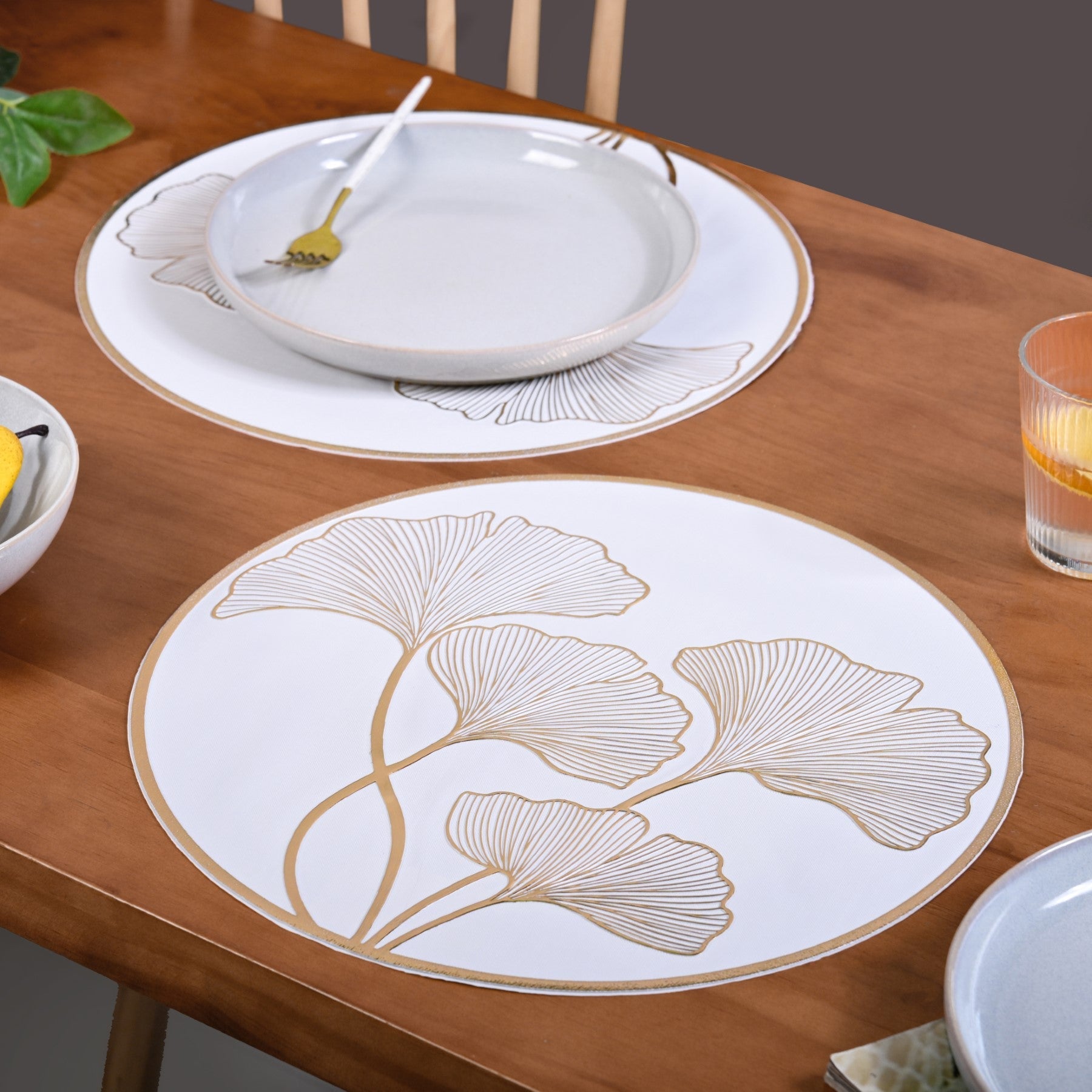 Botanical Gold Placemats Set Of 6