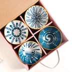 Botanical Mediterranean Bowl Set Of 4 300ml