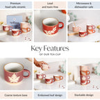 Botanical Stackable Cup Set Of 4 Autumn Edition 145ml