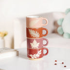 Botanical Stackable Cup Set Of 4 Autumn Edition 145ml