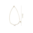 Bow Charm Gold Chain Necklace