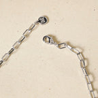 Bow Charm Silver Chain Necklace