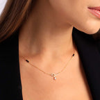 Bow & Arrow Princess-Cut Diamond Mangalsutra | 18k Gold Vermeil