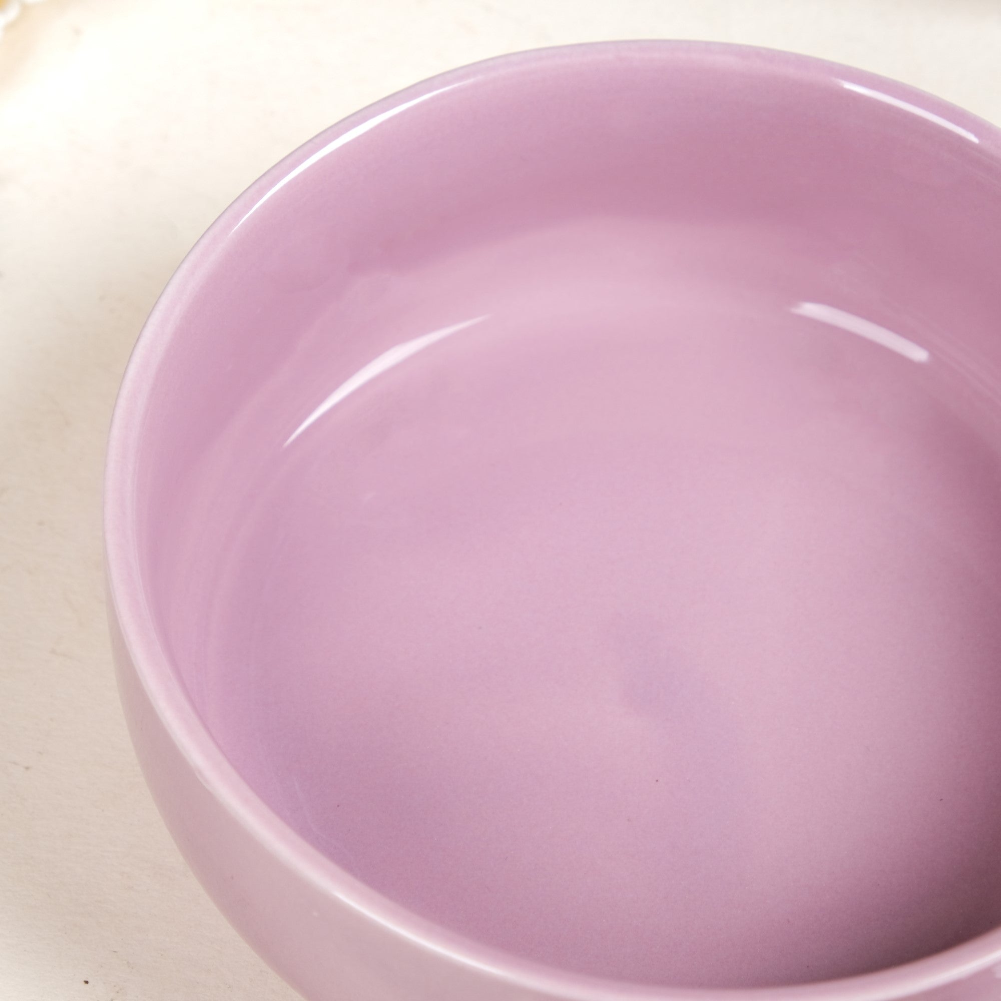 Purple Ceramic Bowl With Handle 700ml