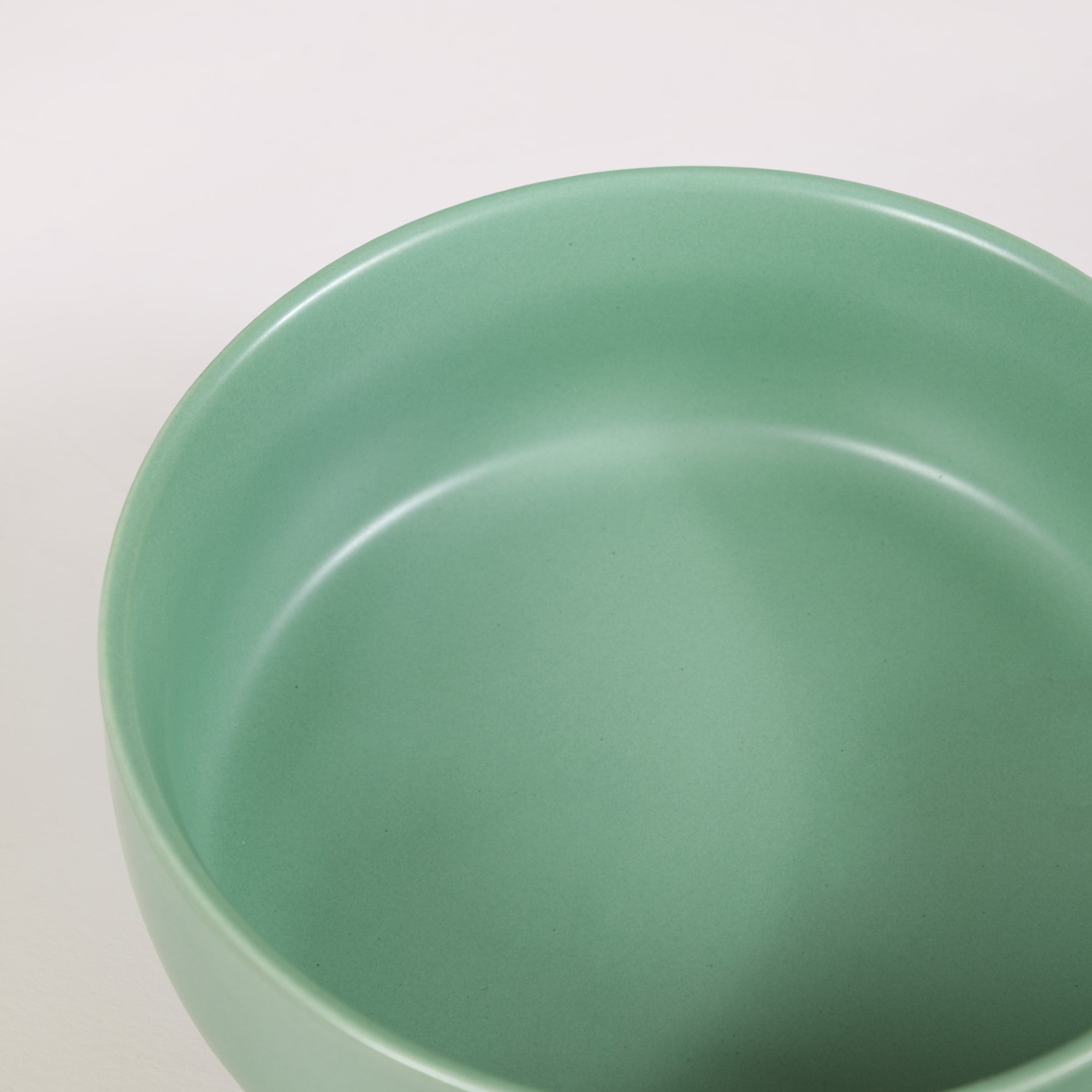 Ceramic Baking Bowl With Handle Sage Green 700ml