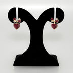 Bows And Hearts Drop Earrings