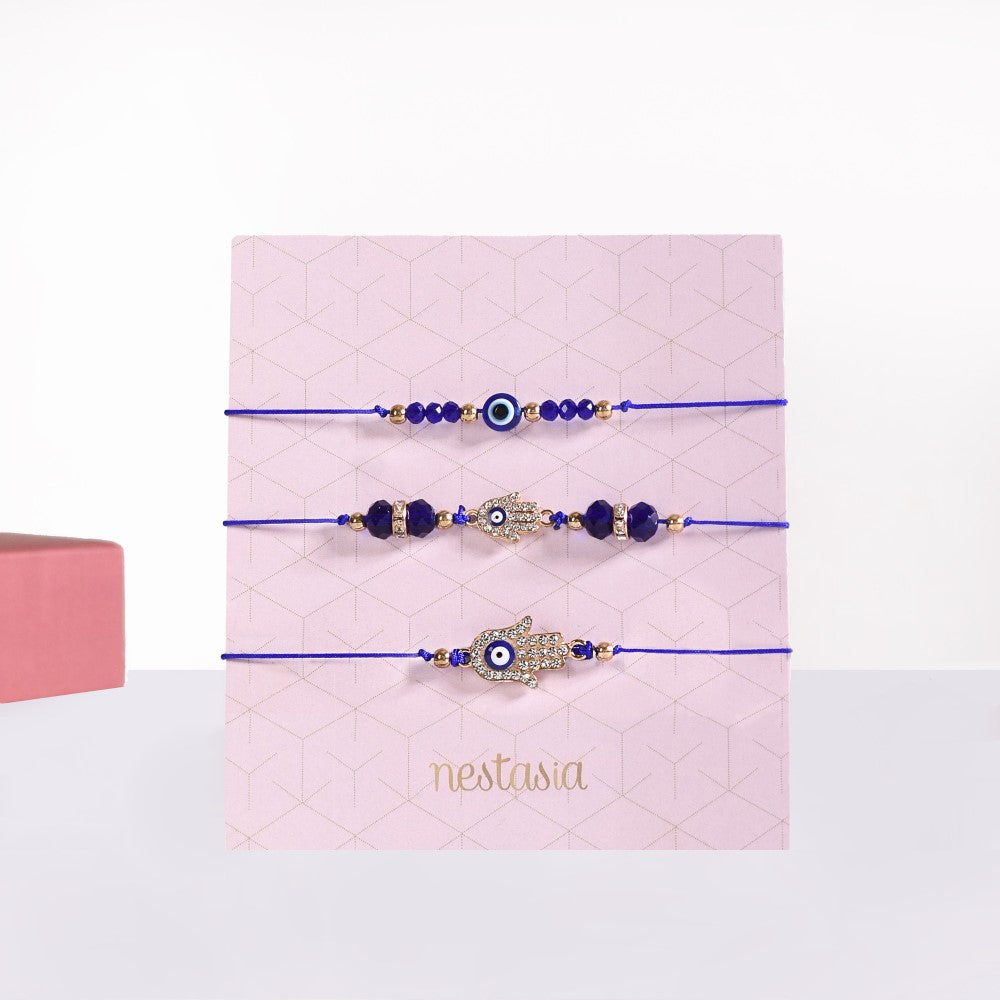 Protective Evil Eye Trio Bracelet Set Of 3