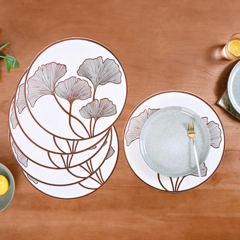 Bronze Ginkgo Table Mats Set Of 6