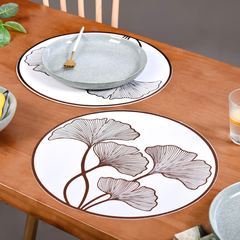 Bronze Ginkgo Table Mats Set Of 6