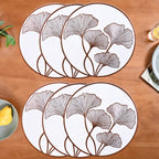 Bronze Ginkgo Table Mats Set Of 6