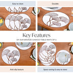 Bronze Ginkgo Table Mats Set Of 6