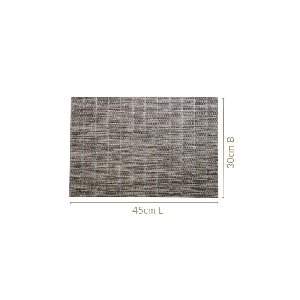 Brown Novelty Checks Placemat Set Of 6