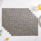Brown Novelty Checks Placemat Set Of 6