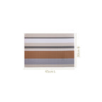Brown Stripes Dining Table Mats Set Of 6